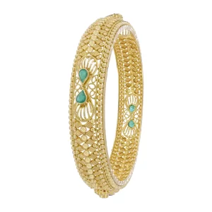 Bangle With Precious Ruby & Emerald stone