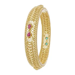 Bangle With Precious Ruby & Emerald stone - Image 2