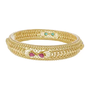 Bangle With Precious Ruby & Emerald stone - Image 3
