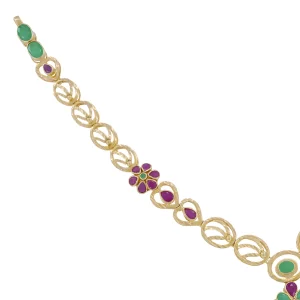 Necklace with Precious Ruby & Emerald Stone - Image 3