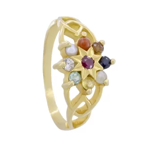 Birthstone Navaratna Ring