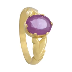 Birthstone Ring with Ruby Stone
